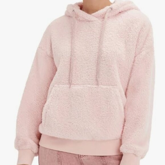 UGG Loyra Sherpa Hoodie Pink Super Soft Oversized Large CozyChic Leisurewear - Picture 1 of 12